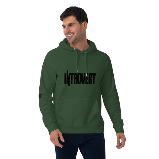 Introvert Unisex eco raglan hoodie