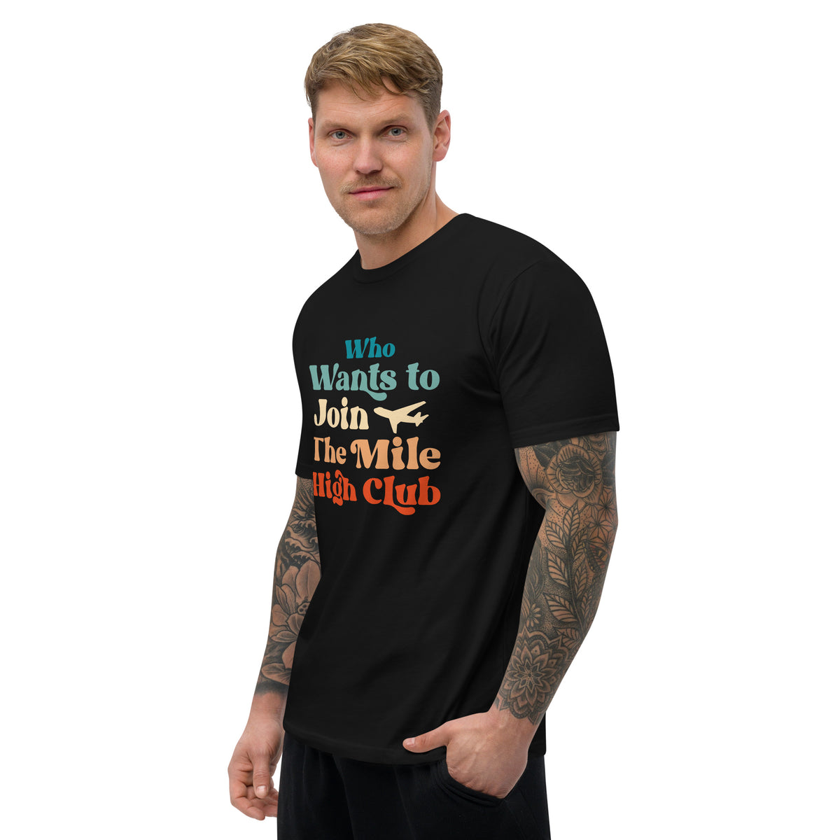 Who Wants to Join The Mile High Club? Short Sleeve T-shirt