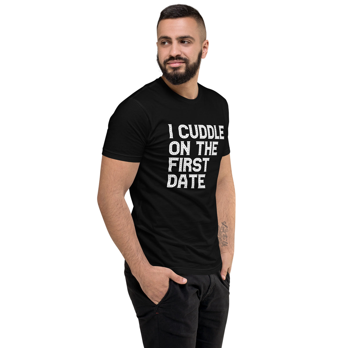 I Cuddle On The First Date Short Sleeve T-shirt