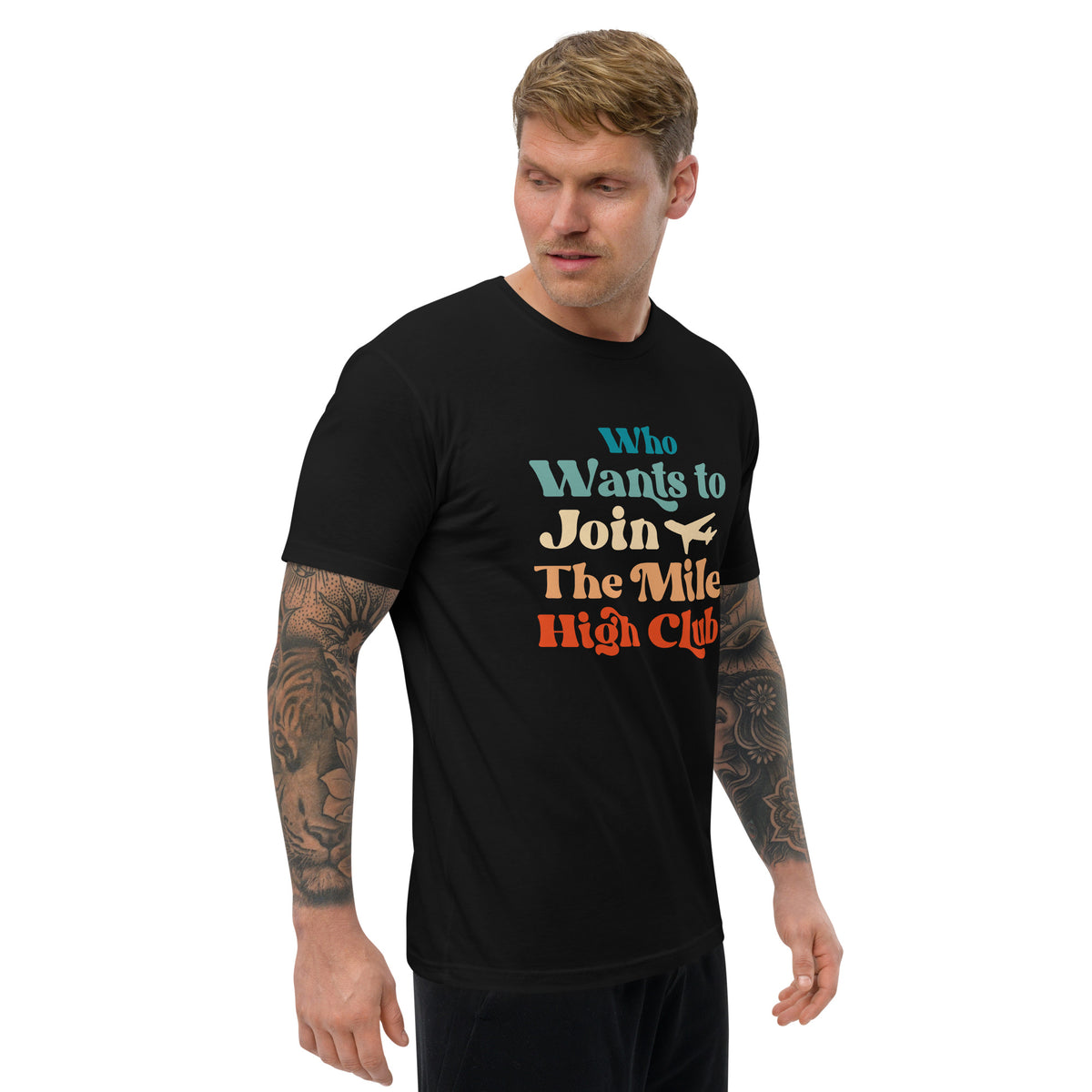 Who Wants to Join The Mile High Club? Short Sleeve T-shirt