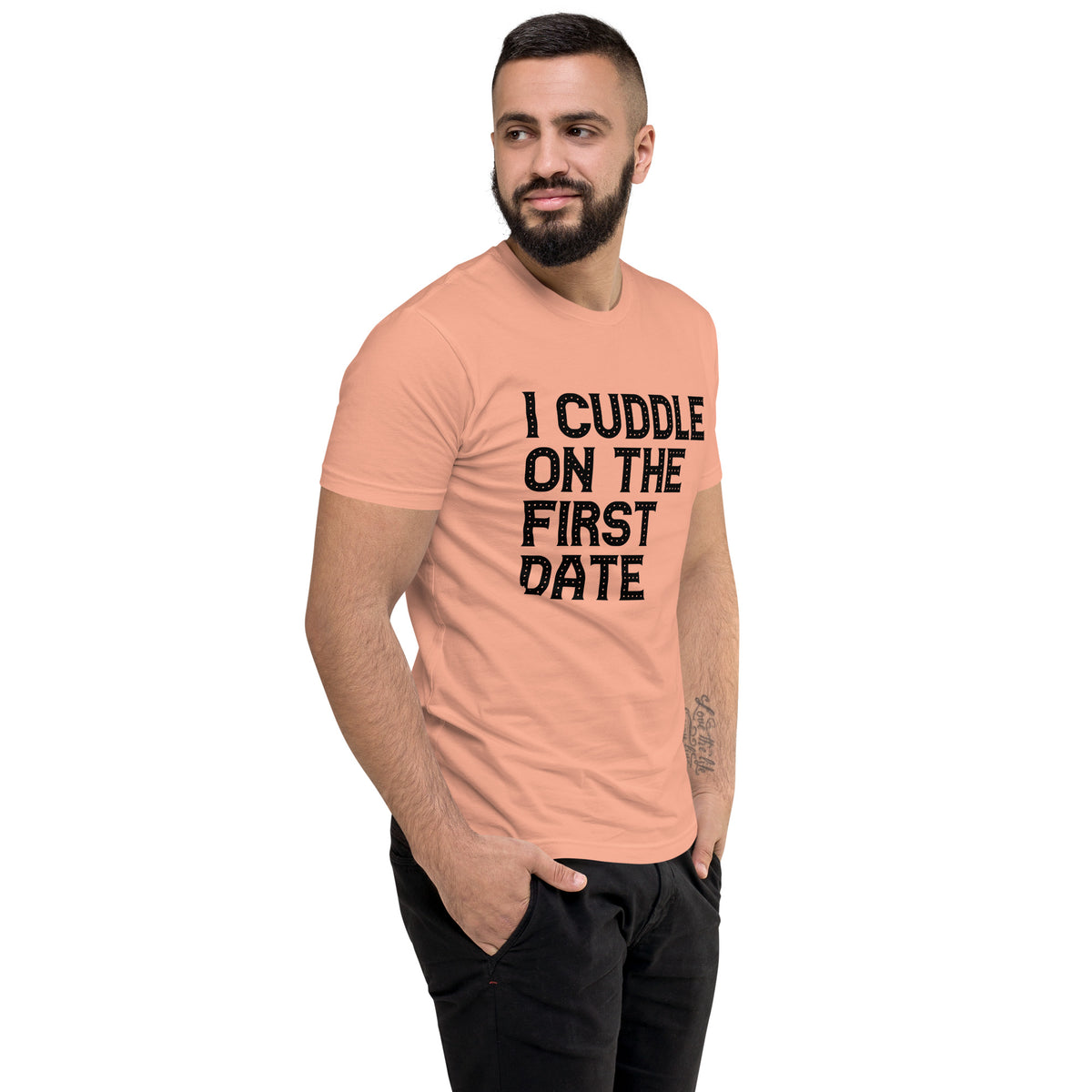 I Cuddle On The First Date Short Sleeve T-shirt