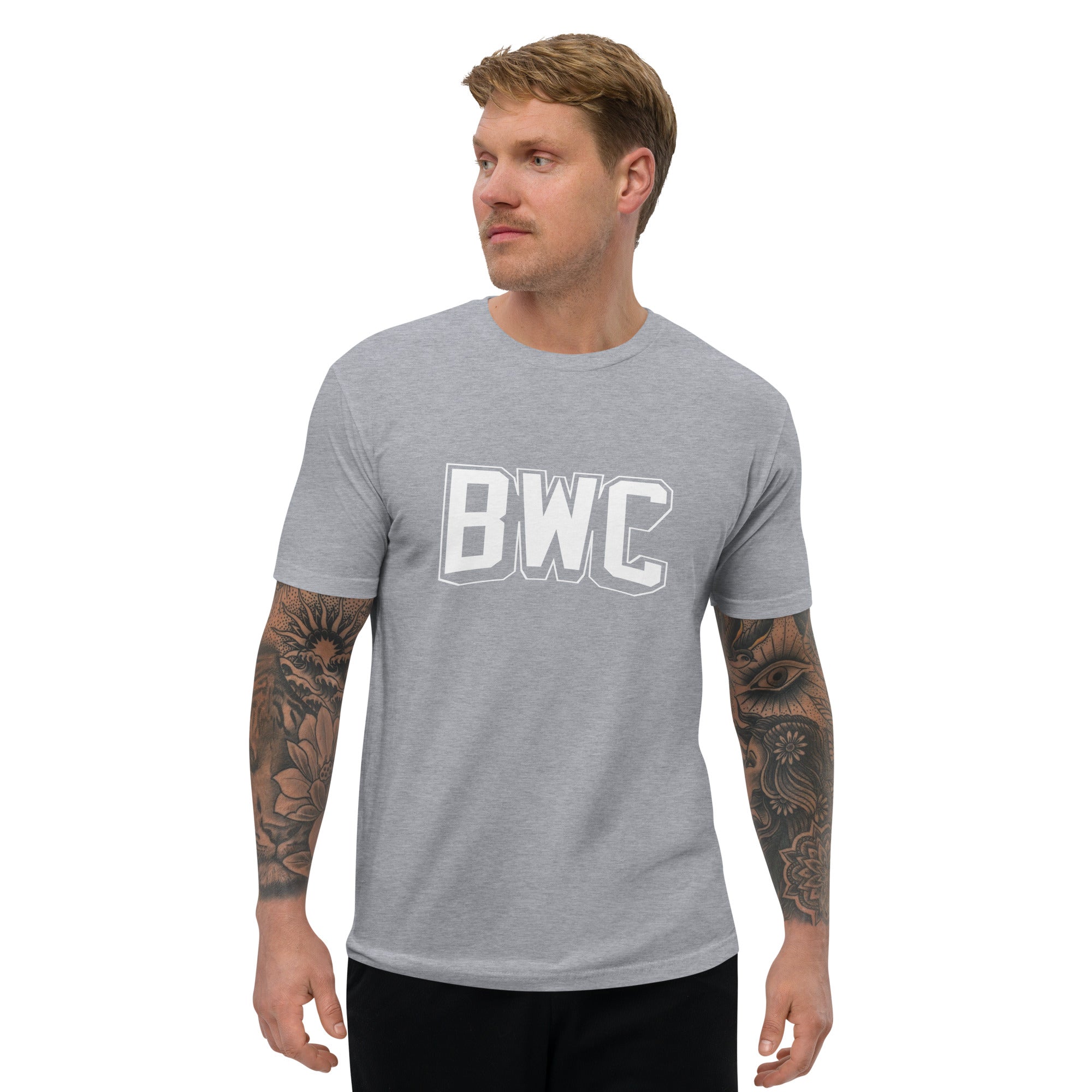 Big White C*ck Fitted Short Sleeve T-shirt