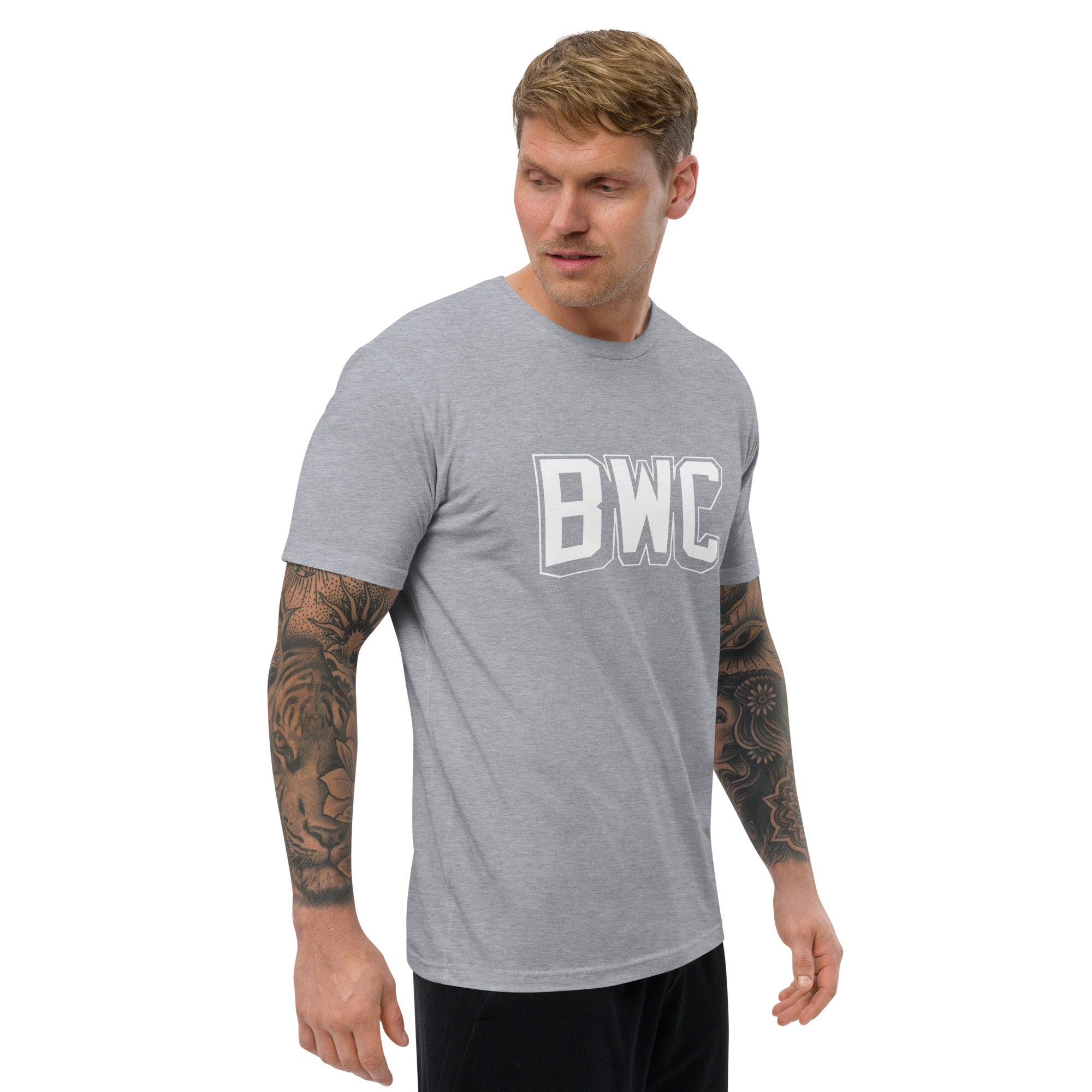 Big White C*ck Fitted Short Sleeve T-shirt