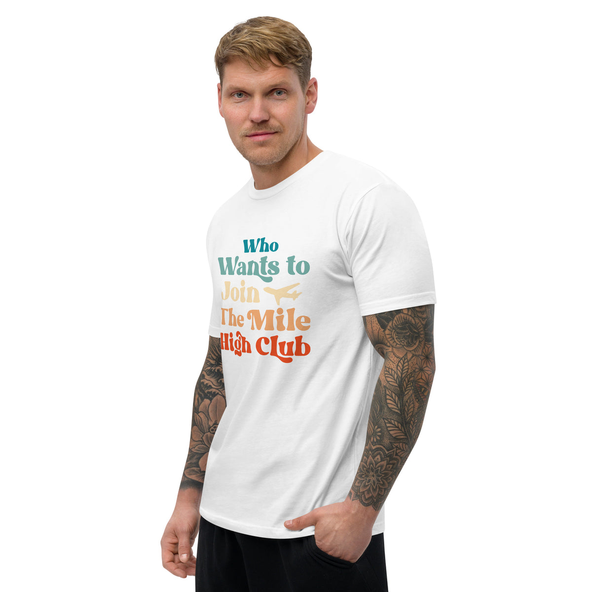 Who Wants to Join The Mile High Club? Short Sleeve T-shirt