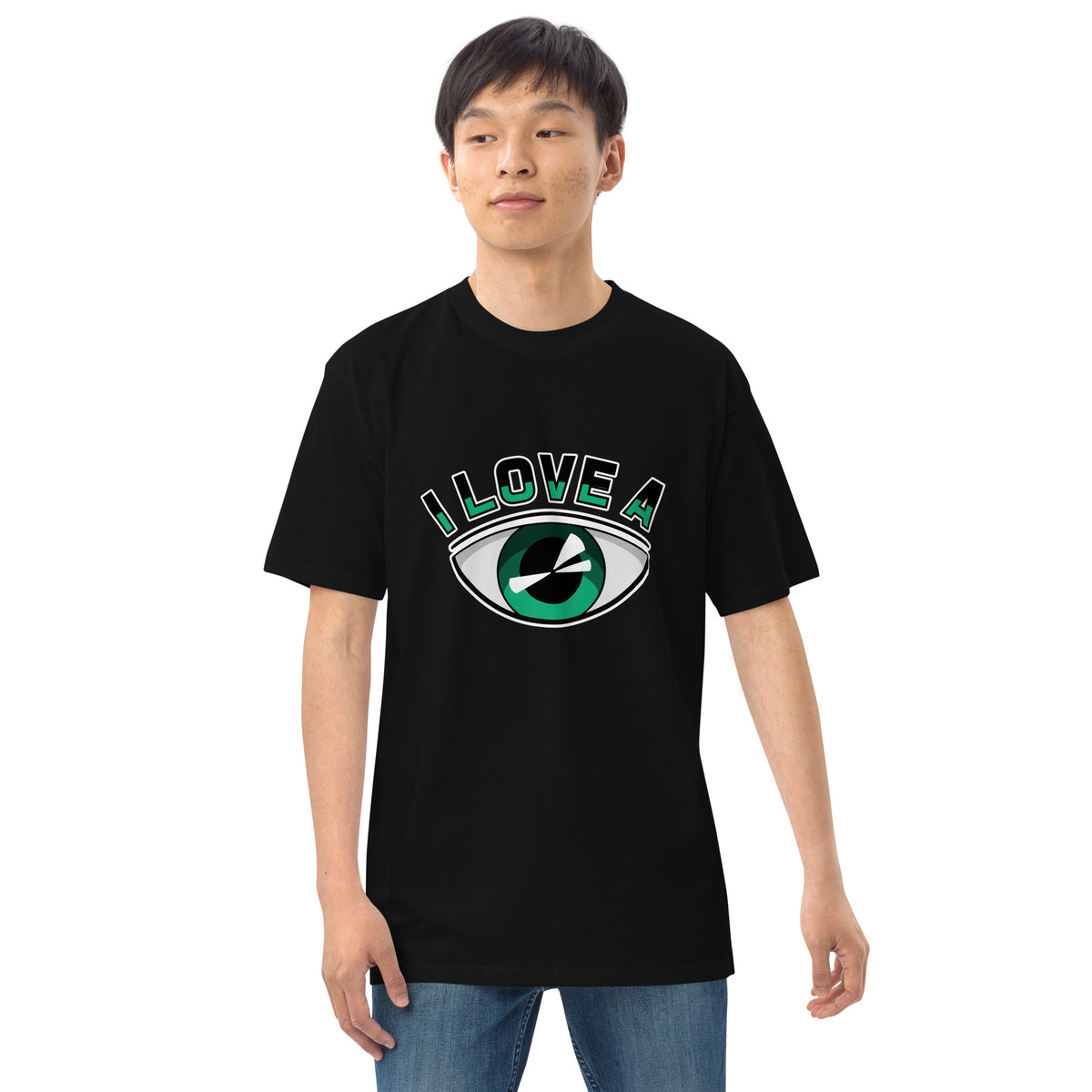 I Love AI Men’s premium Heavyweight Tee