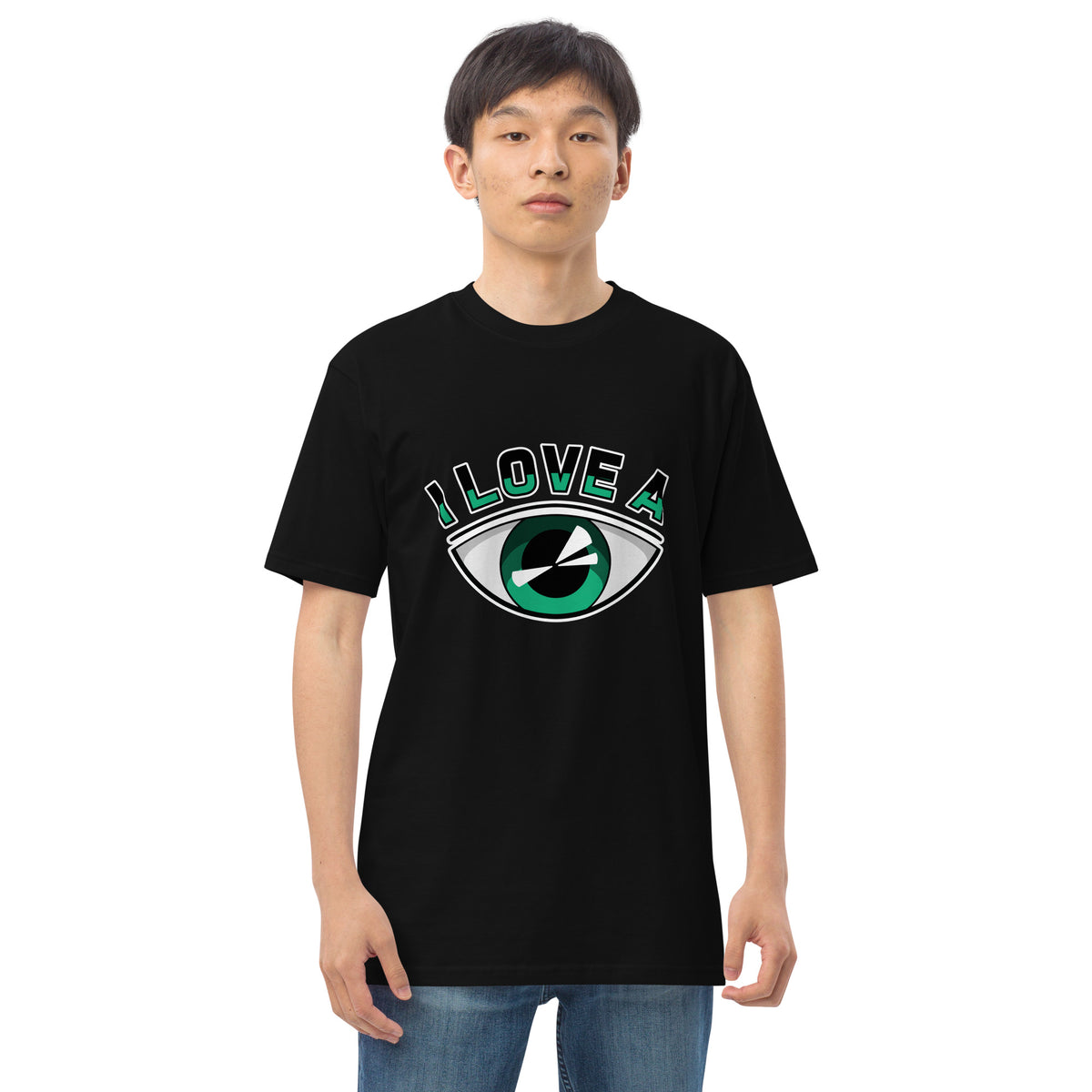 I Love AI Men’s premium Heavyweight Tee