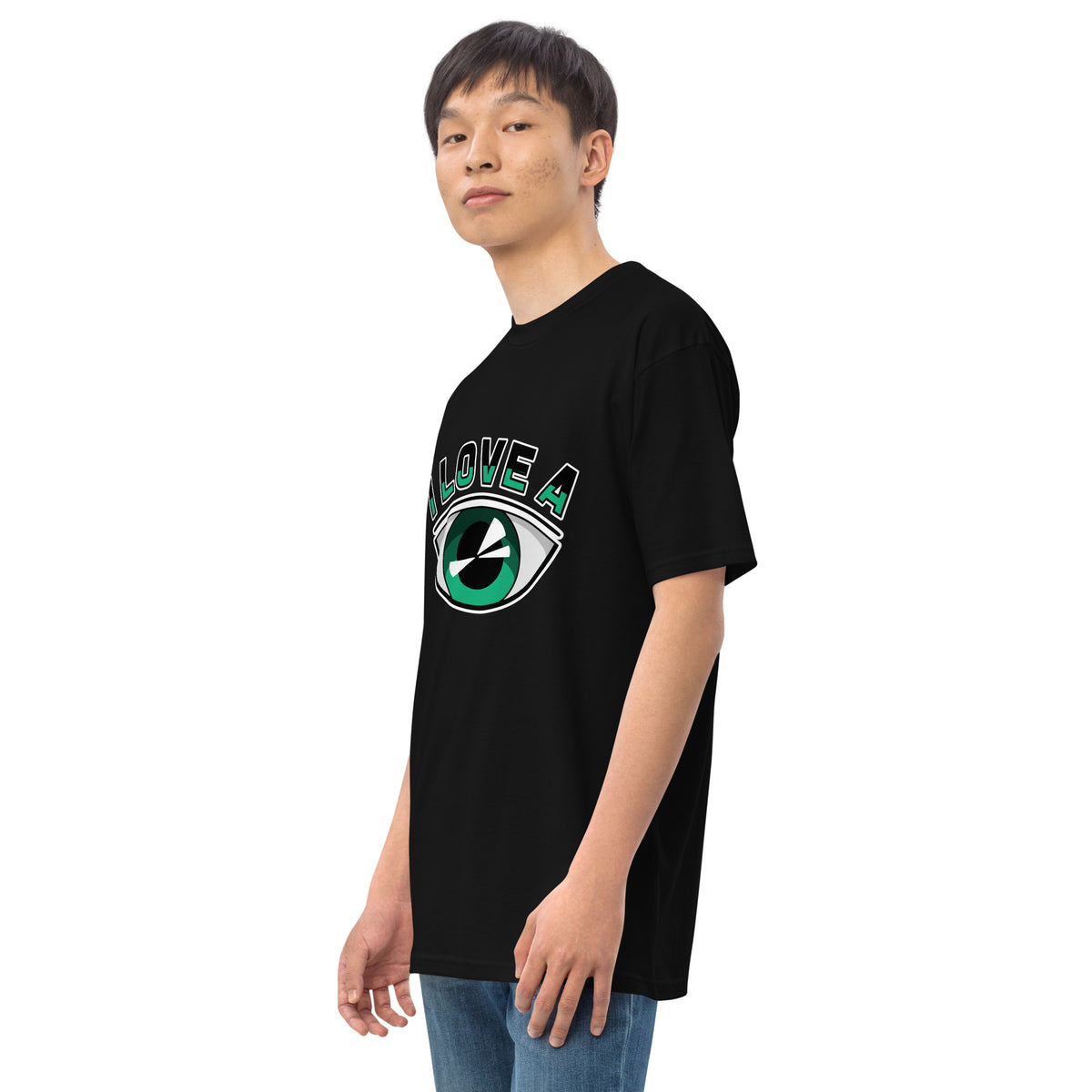 I Love AI Men’s premium Heavyweight Tee