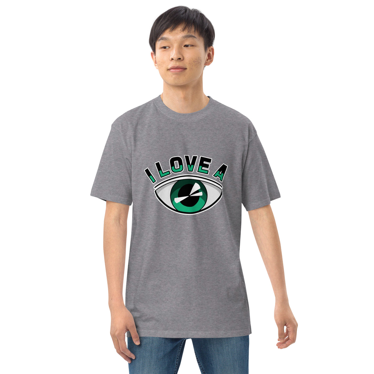 I Love AI Men’s premium Heavyweight Tee