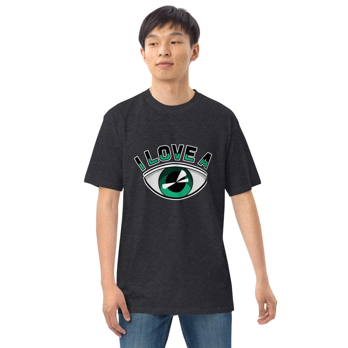 I Love AI Men’s premium Heavyweight Tee