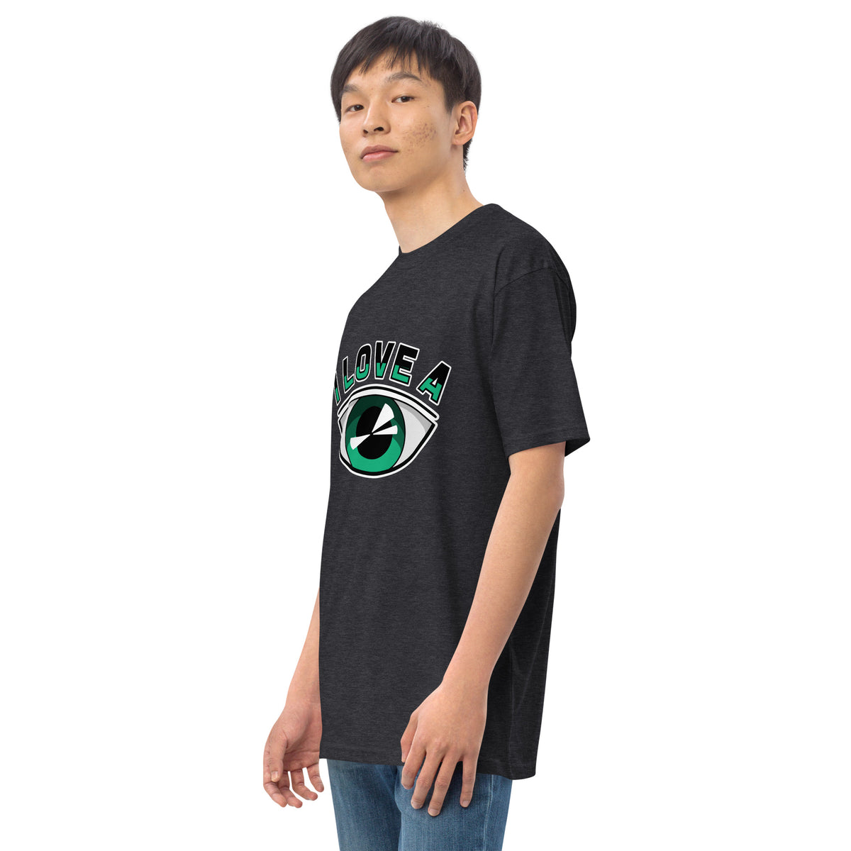 I Love AI Men’s premium Heavyweight Tee