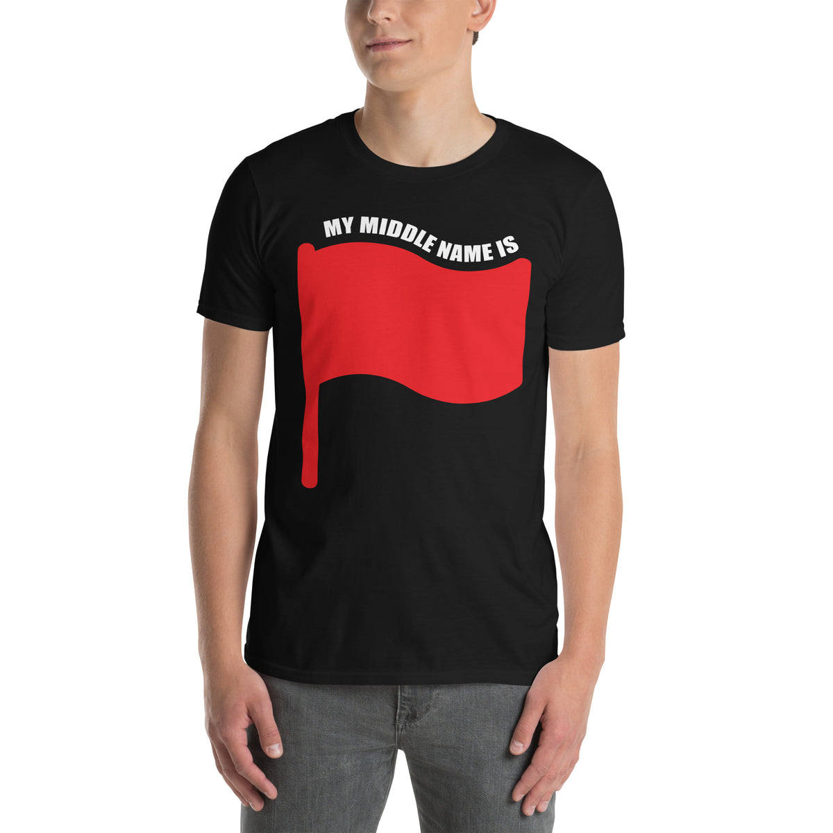 Red Flag Short-Sleeve Unisex T-Shirt