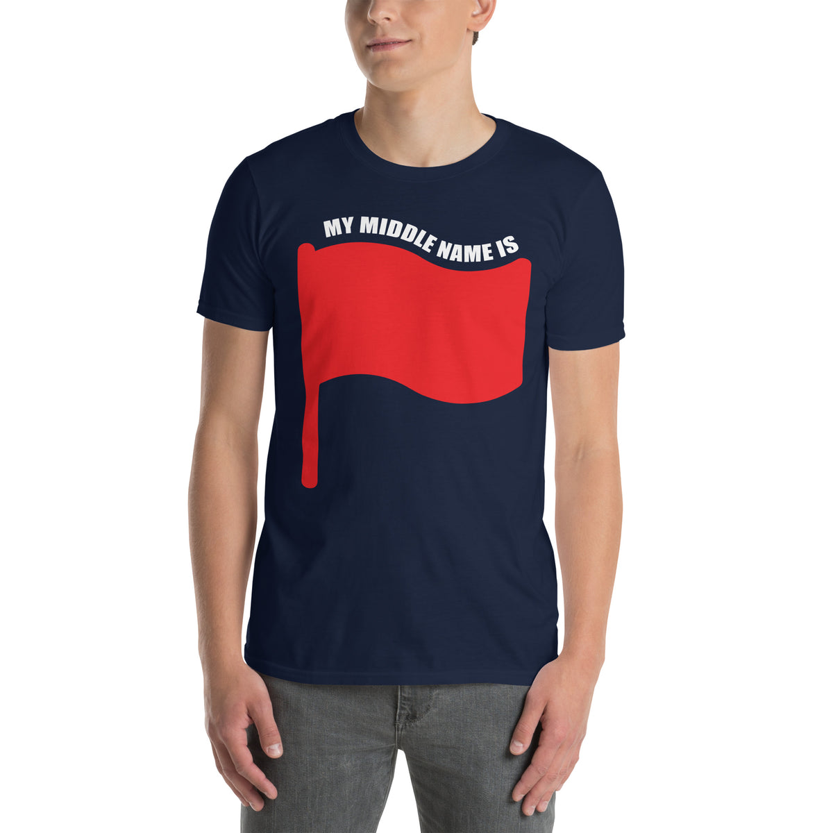 Red Flag Short-Sleeve Unisex T-Shirt