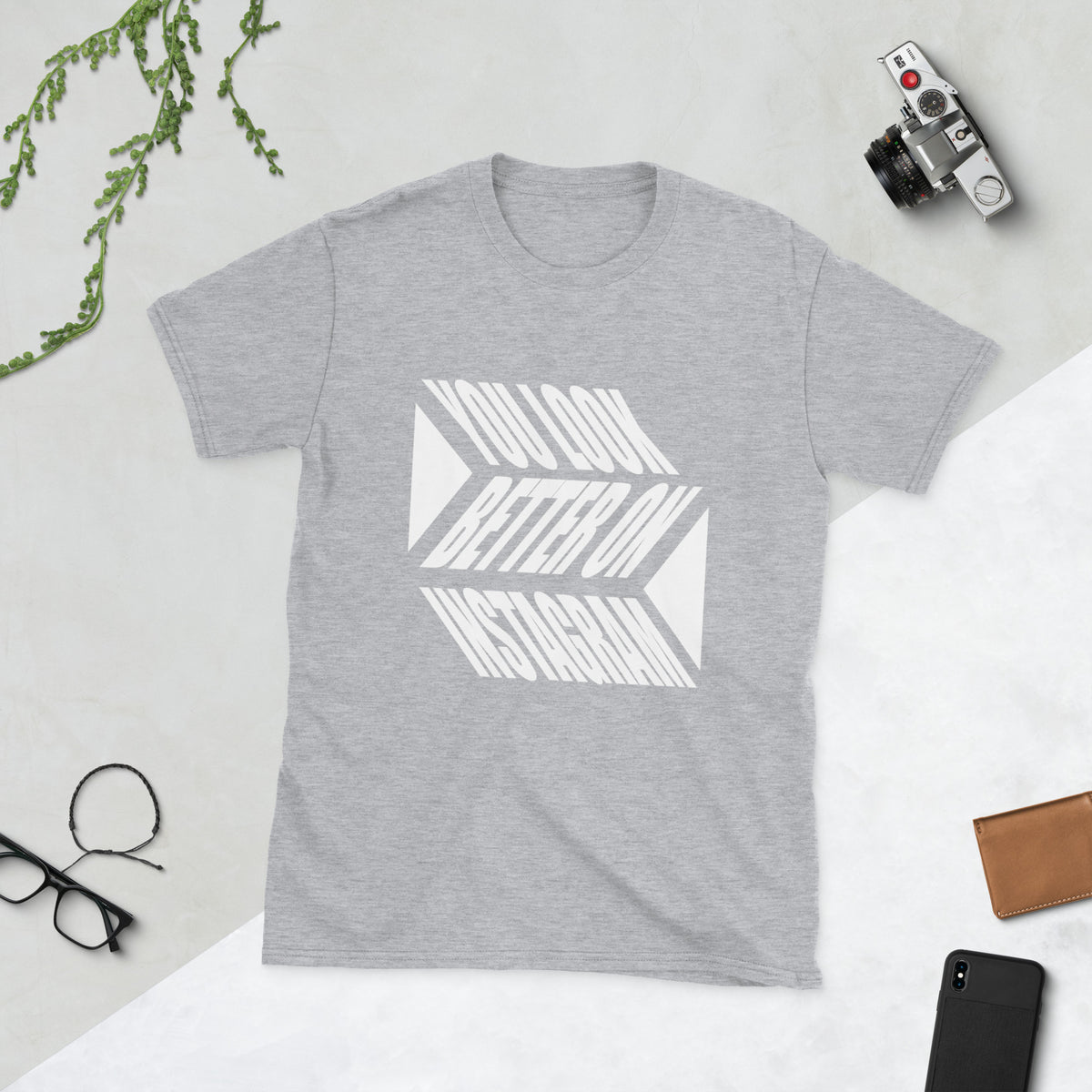 You Look Better on IG Soft Short-Sleeve Unisex T-Shirt