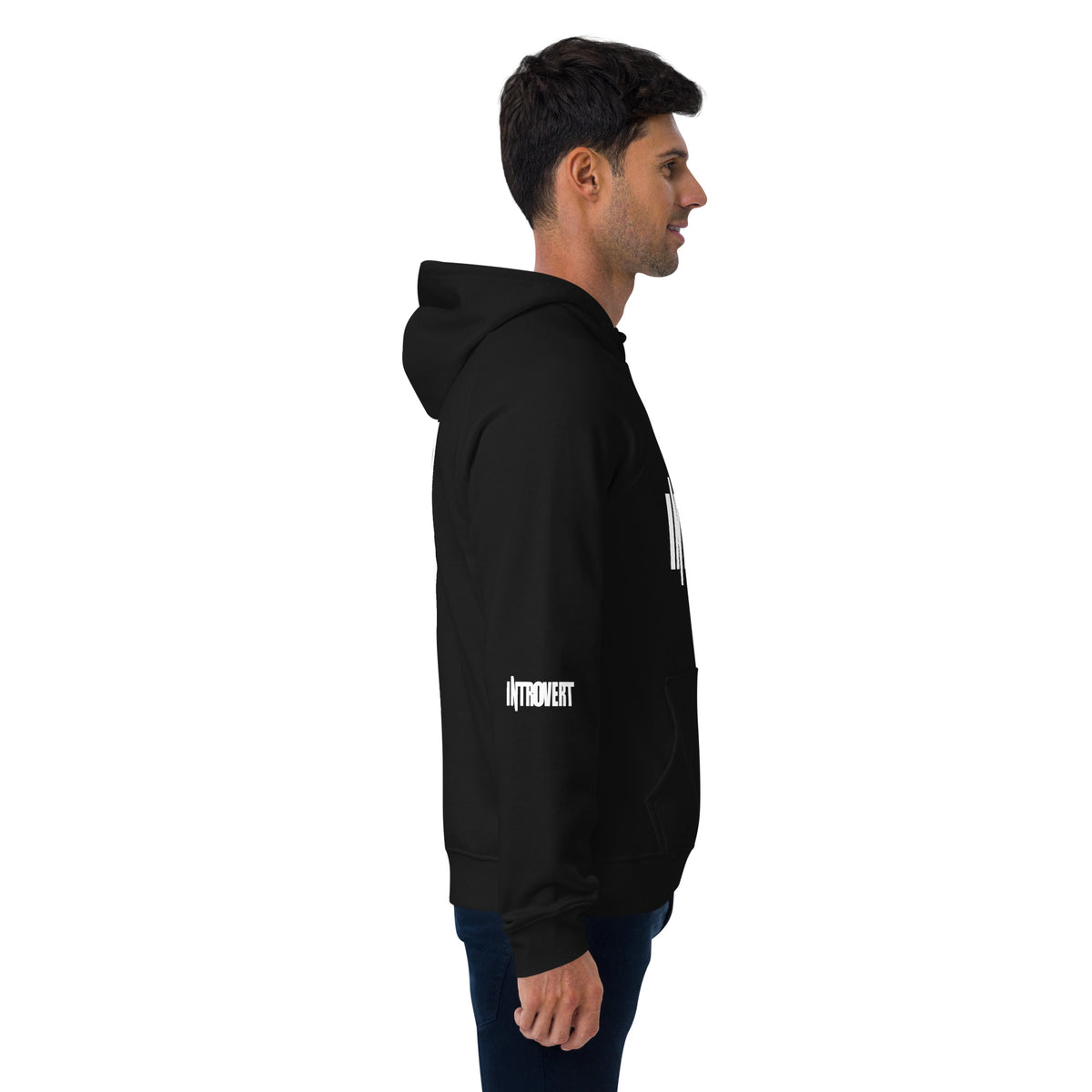 Introvert Unisex eco raglan hoodie