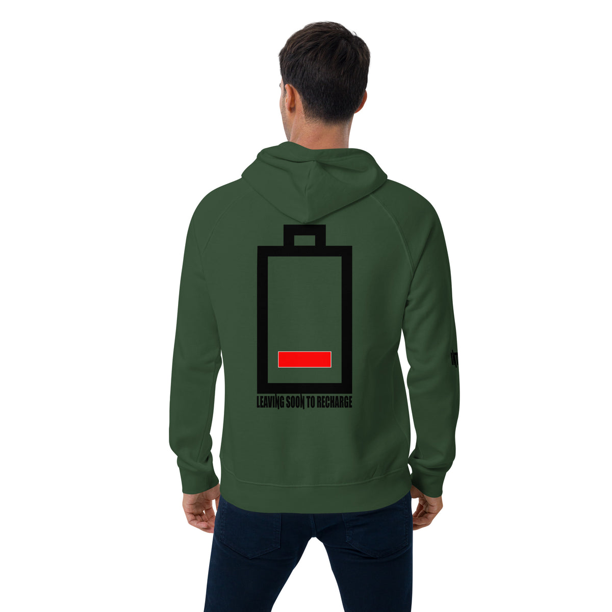 Introvert Unisex eco raglan hoodie