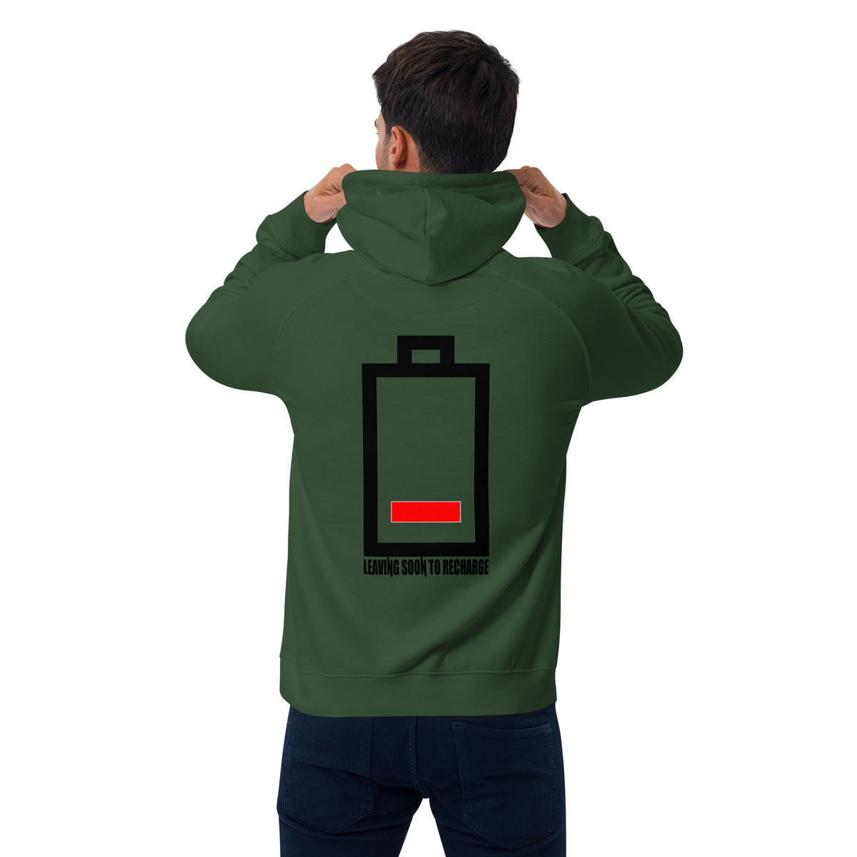 Introvert Unisex eco raglan hoodie