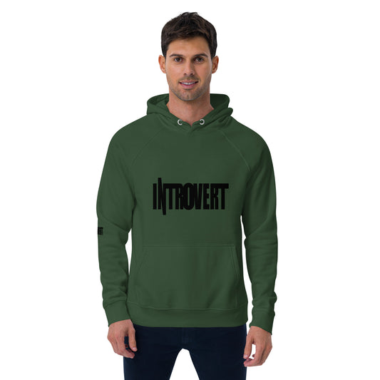 Introvert Unisex eco raglan hoodie