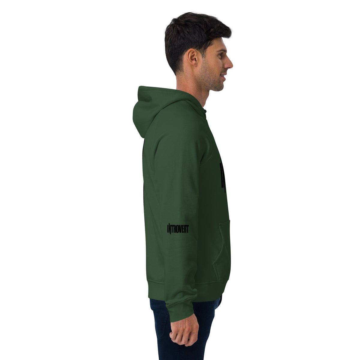 Introvert Unisex eco raglan hoodie