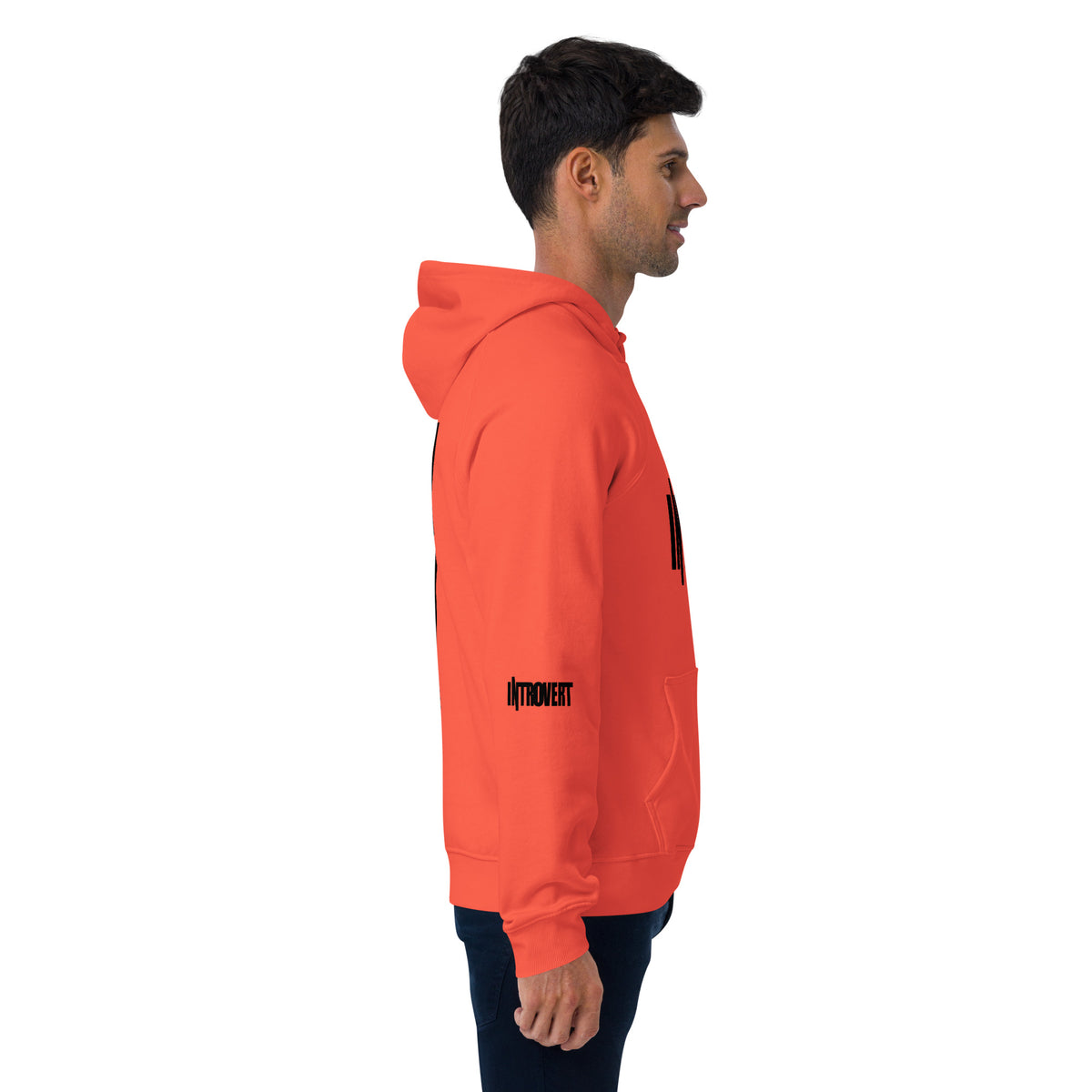 Introvert Unisex eco raglan hoodie