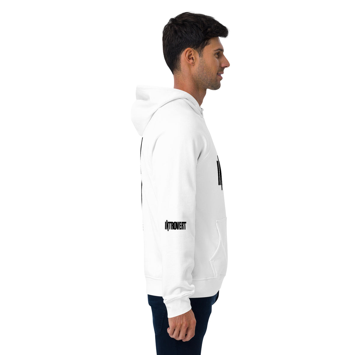 Introvert Unisex eco raglan hoodie